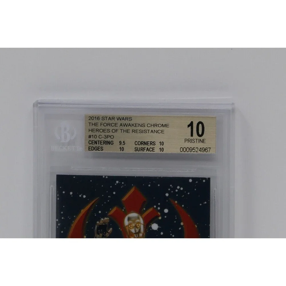 2016 Star Wars The Force Awakens Chrome Heroes of the Resistance C3PO Beckett 10